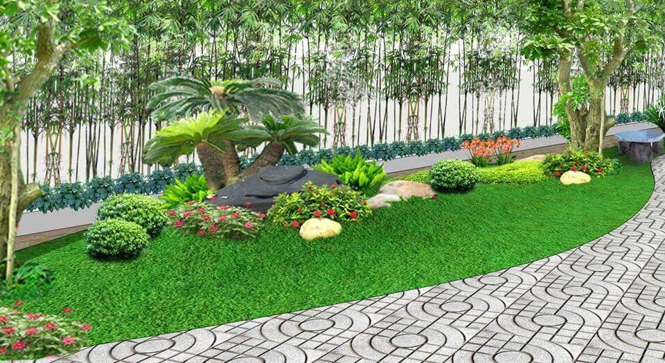 Thiết kế sân vườn mini theo phong thủy và những điều cần biết  Cleanipedia
