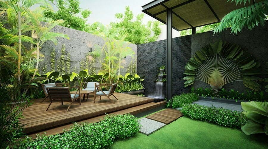 Không nên bố trí cây cảnh quá rậm rạp