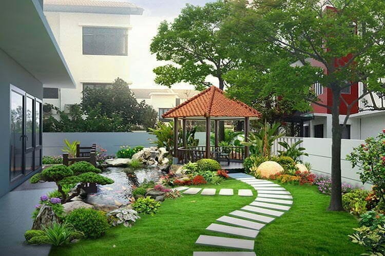Bố trí theo quy tắc " mộc - sơn - thủy"